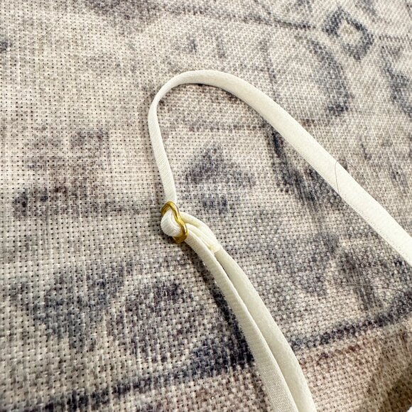 Free People Moonlight Mesh Corset Adjustable Bra Cream Sheer Bralette Large - Picture 4 of 6